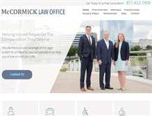 Tablet Screenshot of danmccormicklaw.com